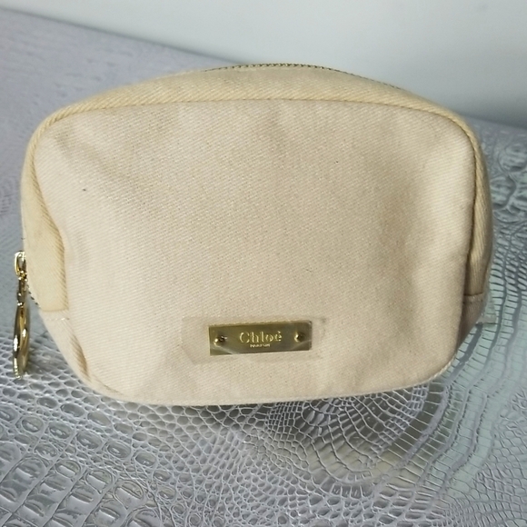 CHLOE PARFUMS Handbags - CHLOE MAKE UP BAG CREAM